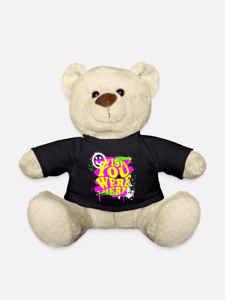 Wish You Were Here Distorted!!! - Teddy Bear - black
