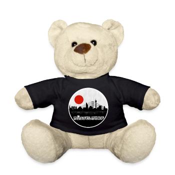 Düsseldorf Japan Skyline - Teddy - Schwarz - Vorne