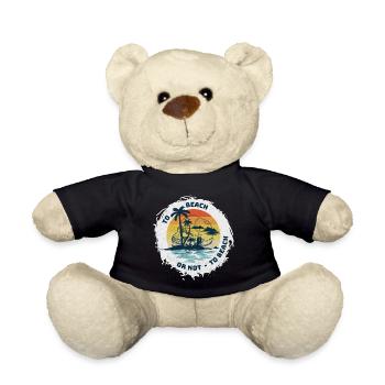 AN DEN STRAND ODER NICHT? - Teddy - Schwarz - Vorne