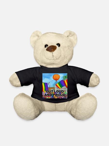 Out Loud and Proud - Teddy Bear - black