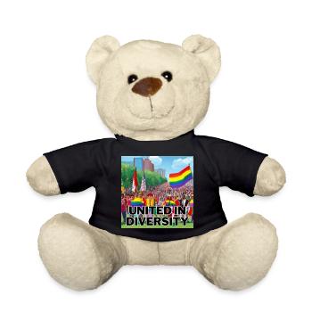 United in Diversity - Teddy - Schwarz - Vorne