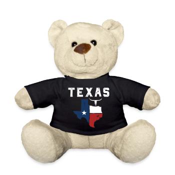 Lone Star State Flagge Emblem - Teddy - Schwarz - Vorne