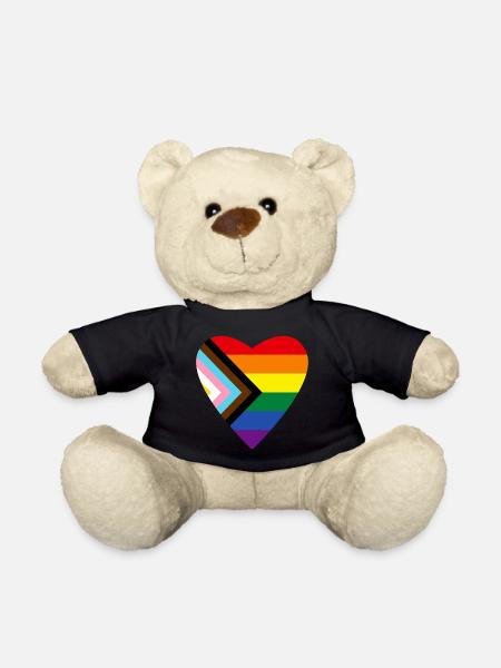 PrideHerz Regenbogen - Teddy - Schwarz