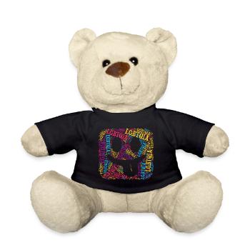 LGBTQIA+ T-Shirt Smile Word Cloud Gay Pride LGBT - Teddy Bear - black - Front