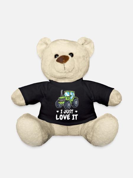 Landwirt Statement Kraftfahrzeug Traktor Ackerbau - Teddy - Schwarz