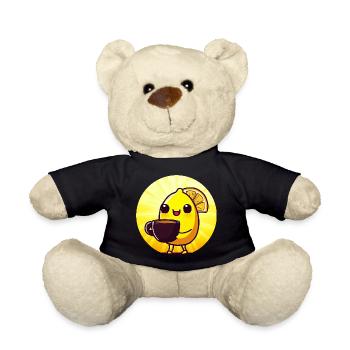 Caffeine sunset with lemon and coffee - Teddy Bear - black - Front