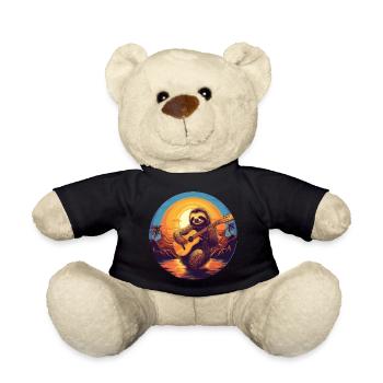 Faultier Gitarrist - Sunset - Teddy - Schwarz - Vorne
