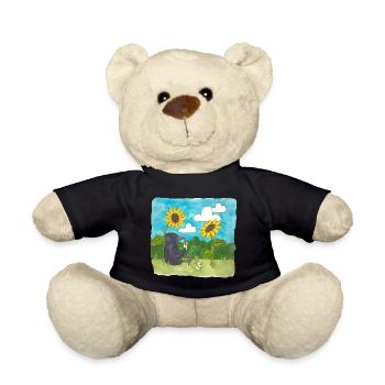 Raven Sunflowers chill Summer Lemonade Daylight Saving Time - Teddy Bear - black - Front