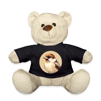 House sparrow - Teddy Bear - black - Front
