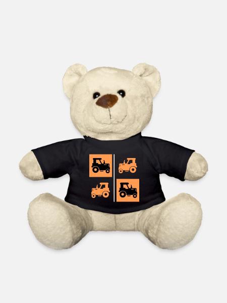 Agriculture agricole Tracteur Tracteur agriculteur - Nounours - noir