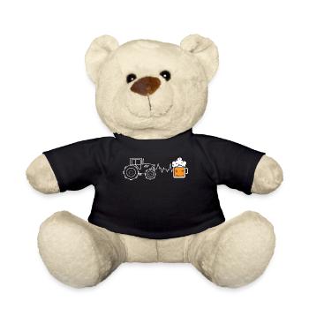 Traktor Bauer Feld Fahrzeug Biobauer Nutzfahrzeug - Teddy - Schwarz - Vorne