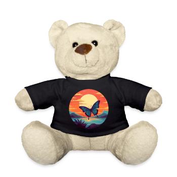 Morpho Papillon Bleu - Nounours - noir - Devant