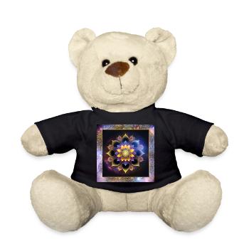 Mandala Lotusblume - Teddy - Schwarz - Vorne