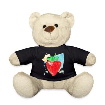 Strawberry - Teddy Bear - black - Front