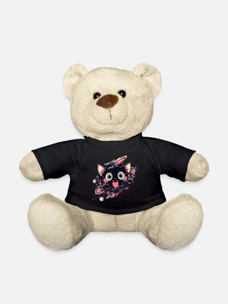 Anime Kawaii Cat Japonais - Nounours - noir