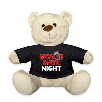 Popcorn Statement Movies Cinema Night Streaming - Teddy Bear - black - Front