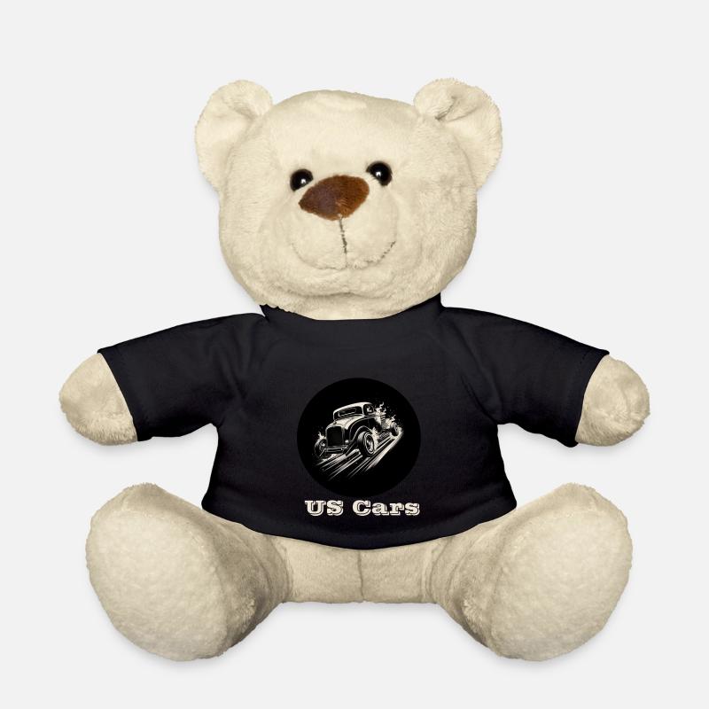 US Cars white - Teddy Bear - black