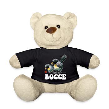 Boccespieler Spruch Ball Vogel mit Jack Bocci - Teddy - Schwarz - Vorne