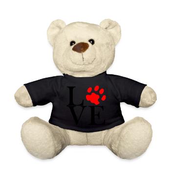 Paw Love - Cat Love - Dog Love - Nounours - noir - Devant