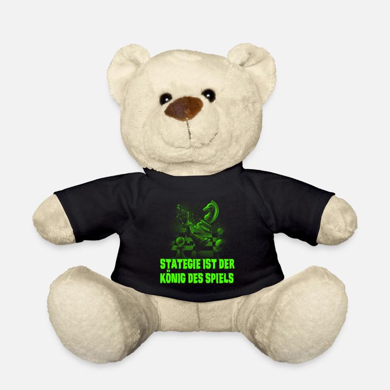 Schach Design - Teddy - Schwarz