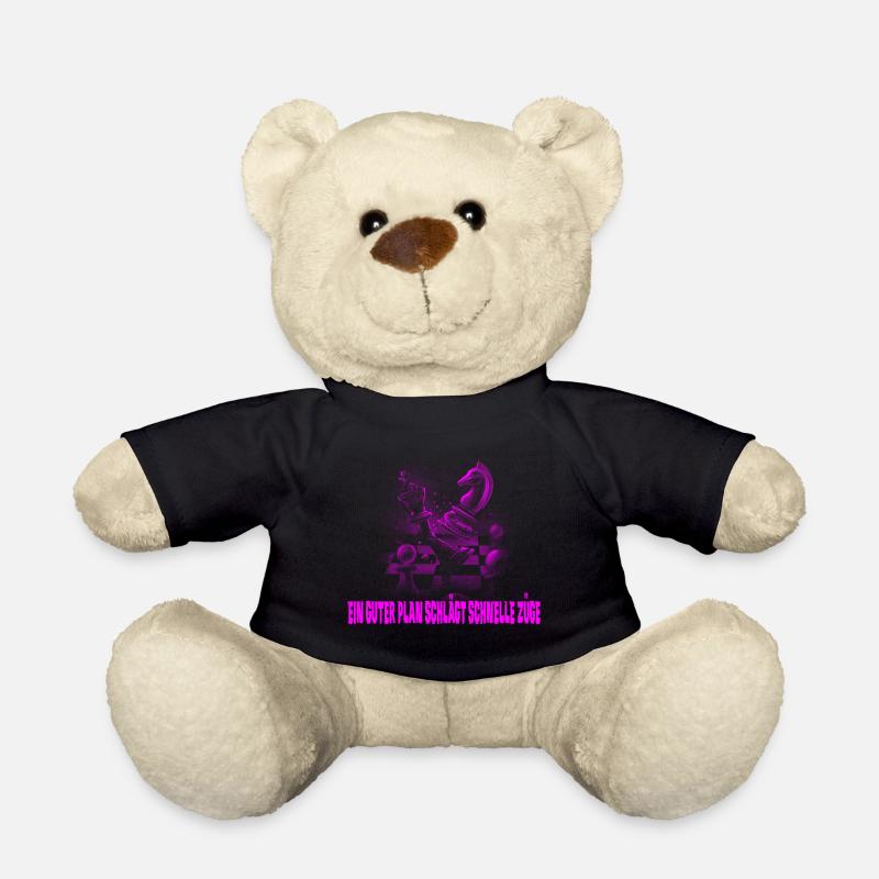 Schach Design - Teddy - Schwarz