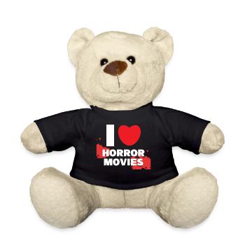 Kino Cineast Ich Liebe Movies Herz Statement Filme - Teddy - Schwarz - Vorne