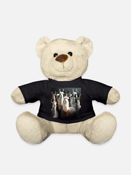 Lamas Muster - Teddy - Schwarz