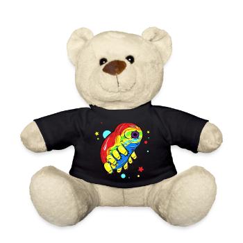 Rainbow Tardigrade - Teddy Bear - black - Front