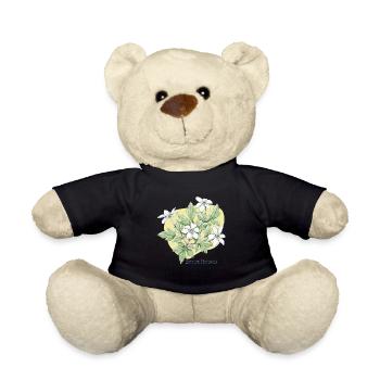 Botanische Zeichnung des Anemonenbaums - Teddy - Schwarz - Vorne