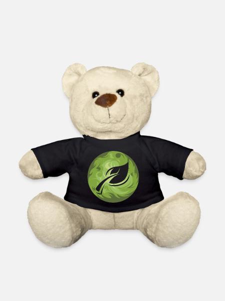 Blatt Natur Naturschutz Wald Blätter Symbol Farben - Teddy - Schwarz