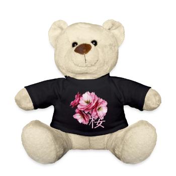 Cherry Blossom - Teddy Bear - black - Front