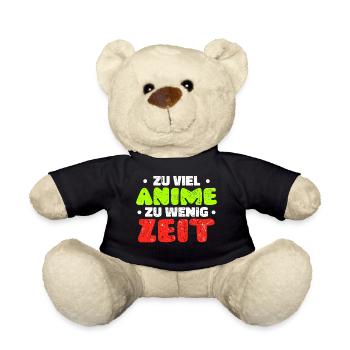 Japanisch Anime Manga Statement Mangastyle Comic - Teddy - Schwarz - Vorne