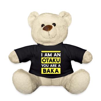 Déclaration Baka Anime Manga Japon Animation Otaku - Nounours - noir - Devant