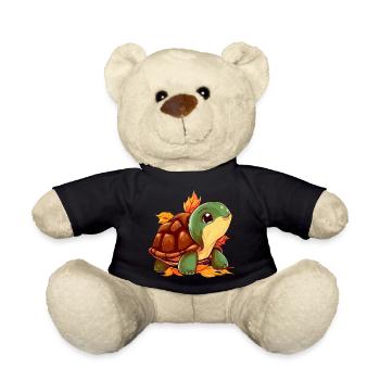 Autumn turtle: walk through - Teddy Bear - black - Front