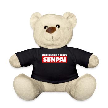 Anime Japan Animation Senpai Statement Comic - Teddy - Schwarz - Vorne