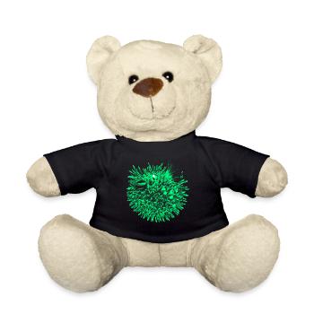 Kugelfisch (Neon) - Teddy - Schwarz - Vorne