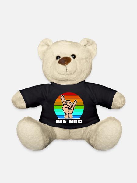 Großer Bruder Bruderherz Cooler Spruch Bro - Teddy - Schwarz