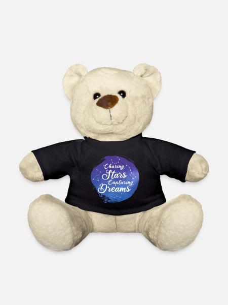 Hunting Stars Catching Dreams - Teddy Bear - black
