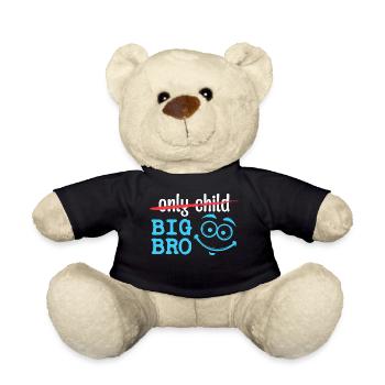 Geschwister Statement Einzelkind Bro Bruderherz - Teddy - Schwarz - Vorne