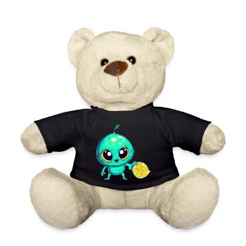 Alien Fruchtzauber: Süße Limone aus dem All - Teddy - Schwarz - Vorne