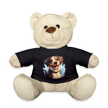 Cute Dog Design - Animals, Joy, Love - Teddy Bear - black - Front
