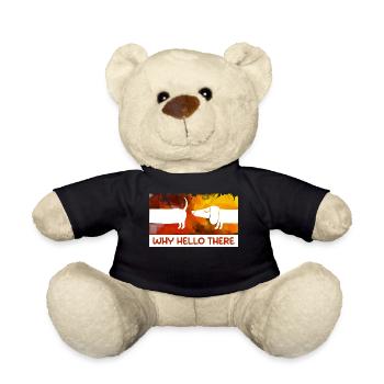 Animals Statement Pets Cuddly Toy Dog - Teddy Bear - black - Front