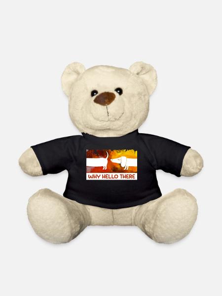 Tiere Statement Haustiere Kuscheltier Hund - Teddy - Schwarz