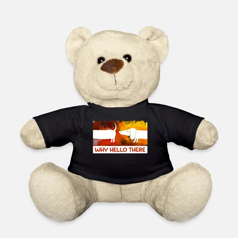 Tiere Statement Haustiere Kuscheltier Hund - Teddy - Schwarz