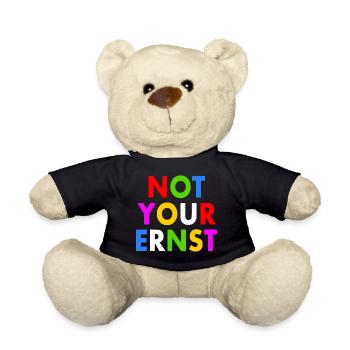 Not your ernst - Teddy - Schwarz - Vorne