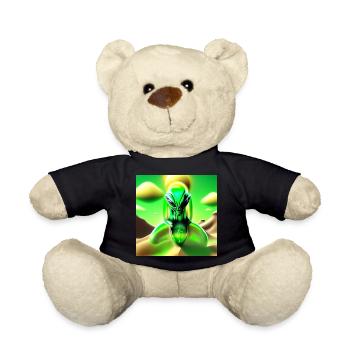 Neonalien im Sandtraum - Teddy - Schwarz - Vorne
