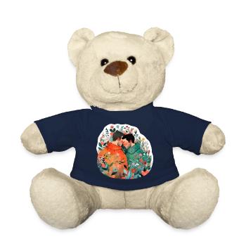 Couple in love - Teddy Bear - french navy - Front