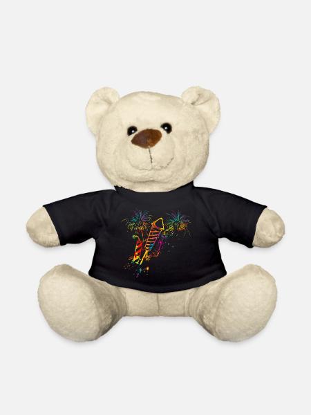 Retro Feuerwerk Raketen - Teddy - Schwarz