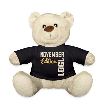 Born in November 1981 - Edition 1981 - Teddy Bear - black - Front