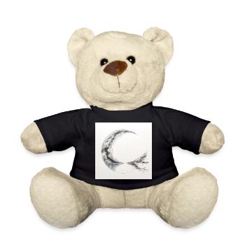 Zeichnungsposter einer surrealen Landschaft - Teddy - Schwarz - Vorne